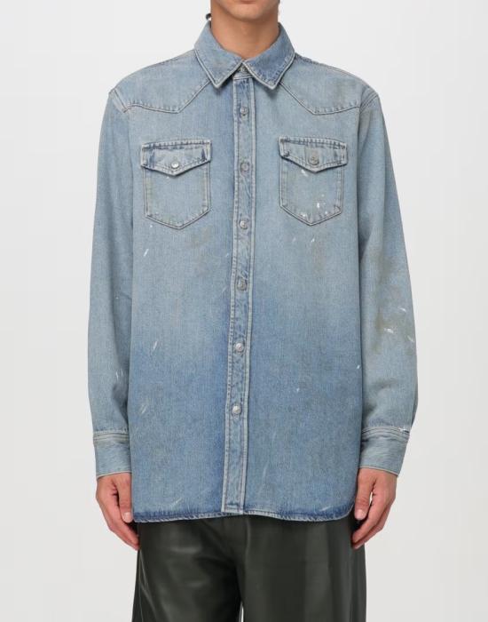 26SS 아크네 스튜디오 데님 셔츠 릴랙스드 핏 CB0070228 Blue - ACNE STUDIOS