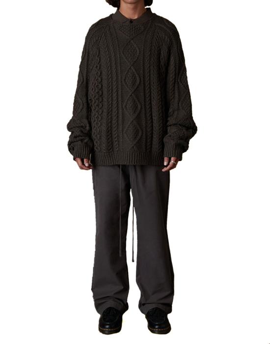 26FW 피어오브갓 니트웨어 125SU224065F Black - FEAR OF GOD
