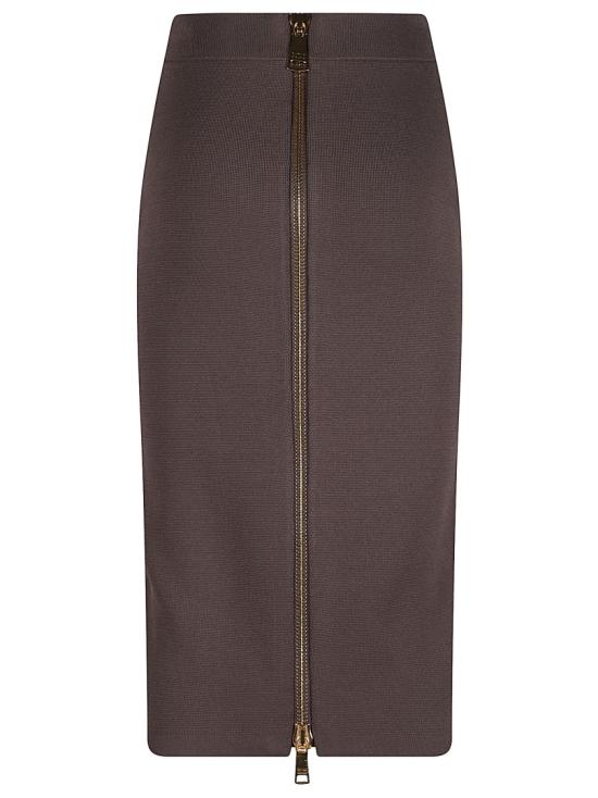 26FW 엘리자베타프랜치 스커트 GK28B66E2 Brown - ELISABETTA FRANCHI