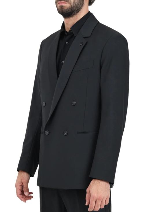 25FW 파트리지아페페 수트 자켓 블랙 더블 브레스트 버진 울 블렌드 블레이저