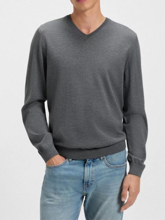 26FW 휴고보스 니트웨어 50468261030 Grey - HUGO BOSS