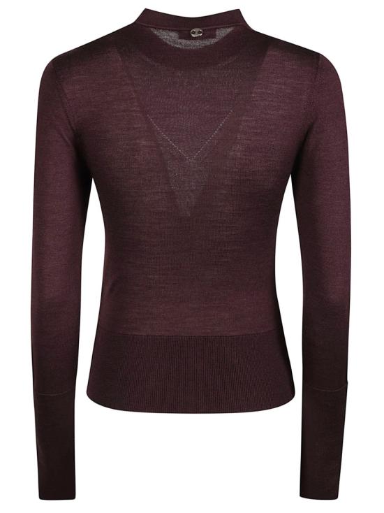 26FW 파코라반 스웨터 26AMPU095ML0624 Burgundy - PACO RABANNE