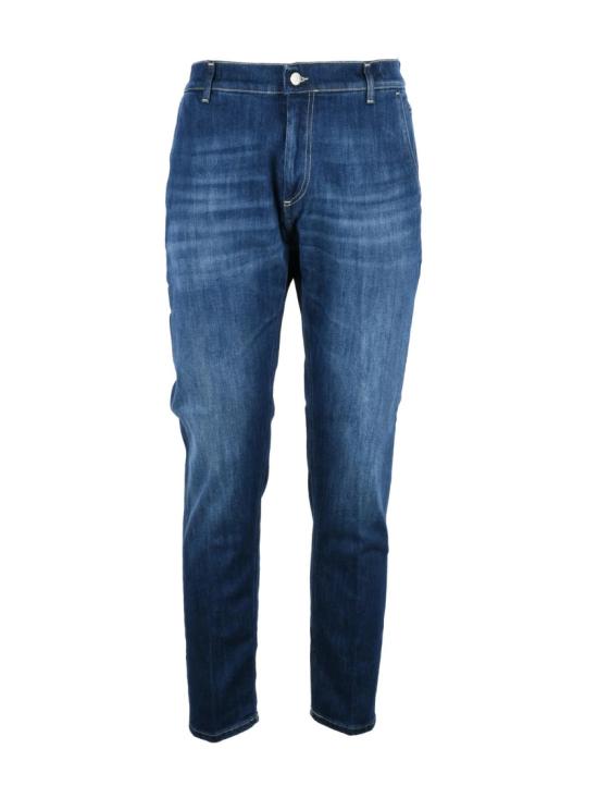25FW 돈답 데님 블루 제프 캐럿핏 스트레치 진