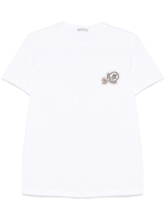 26FW 몽클레어 반팔 티셔츠 L20918C000418390Y001 White