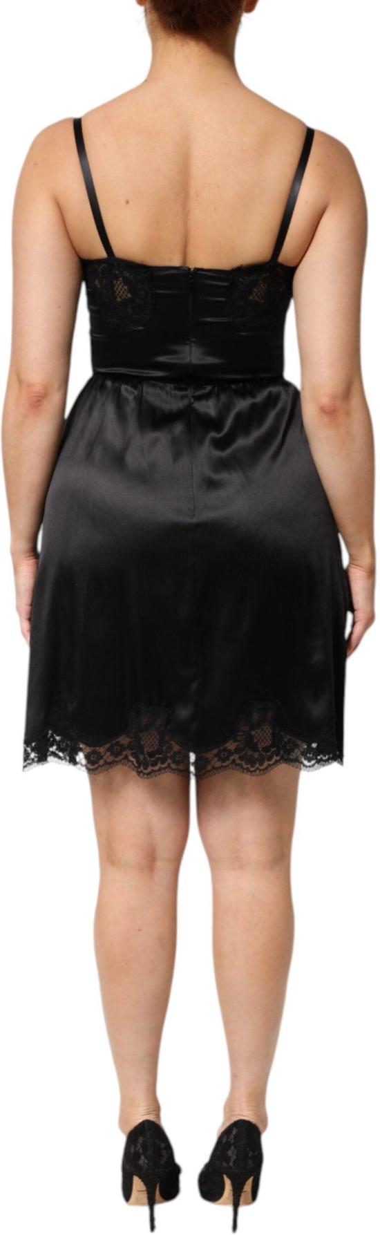 26FW 돌체앤가바나 미디 원피스 9844182974750 BLACK - DOLCE & GABBANA