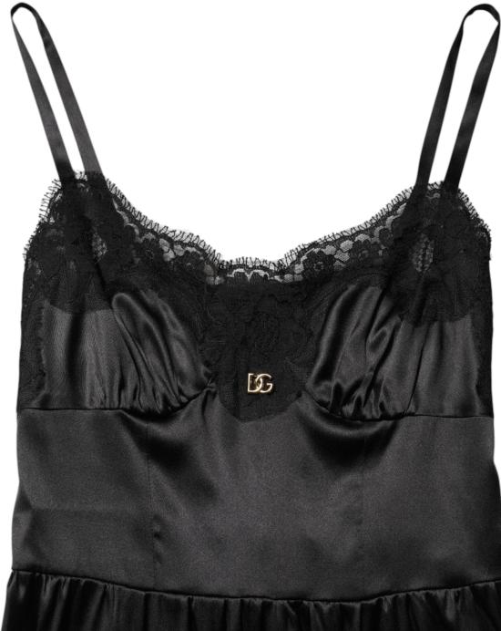 26FW 돌체앤가바나 미디 원피스 9844182974750 BLACK - DOLCE & GABBANA