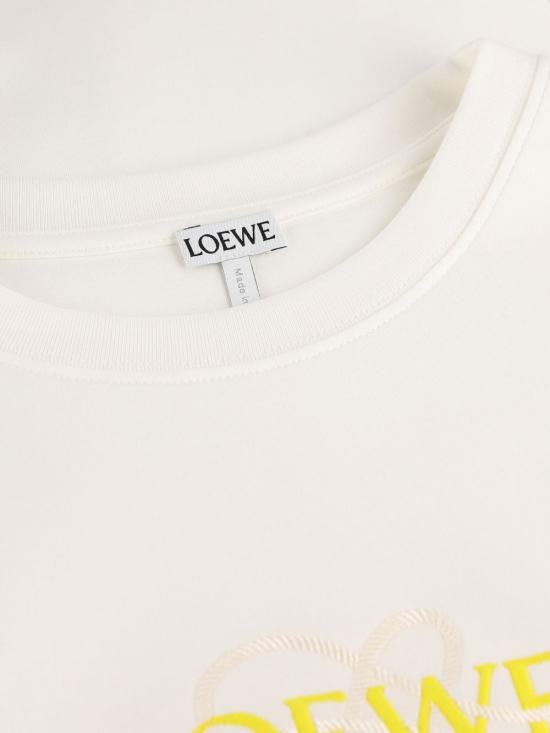 26FW 로에베 반팔 티셔츠 S359Y22XAV 2100 WHITE DOM - LOEWE
