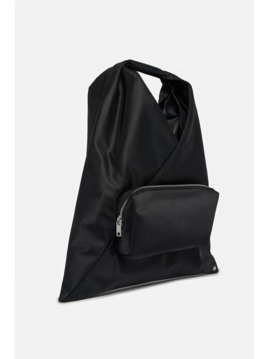 25FW MM6 메종마르지엘라 숄더백 블랙 타비 새틴 클립 클로저 숄더백 - MM6 MAISON MARGIELA