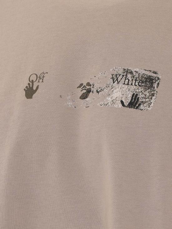 26FW 오프화이트 반팔 티셔츠 OMAA120F26JER00D00 031 STRING - OFF WHITE