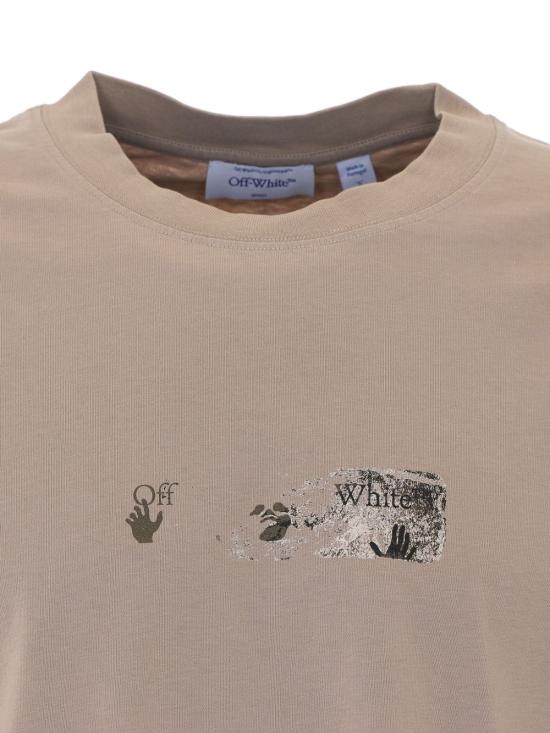 26FW 오프화이트 반팔 티셔츠 OMAA120F26JER00D00 031 STRING - OFF WHITE