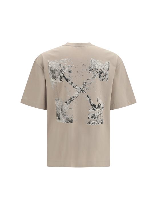 26FW 오프화이트 반팔 티셔츠 OMAA120F26JER00D00 031 String - OFF WHITE