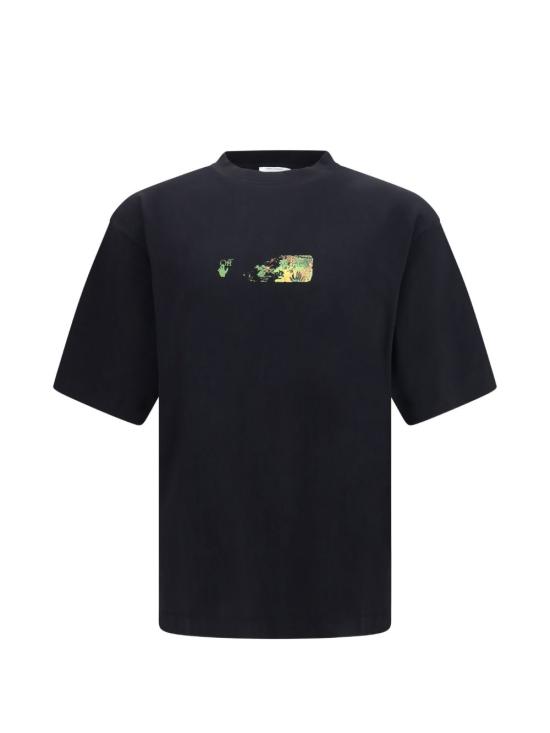 26FW 오프화이트 반팔 티셔츠 OMAA120F26JER00D00 001 Black