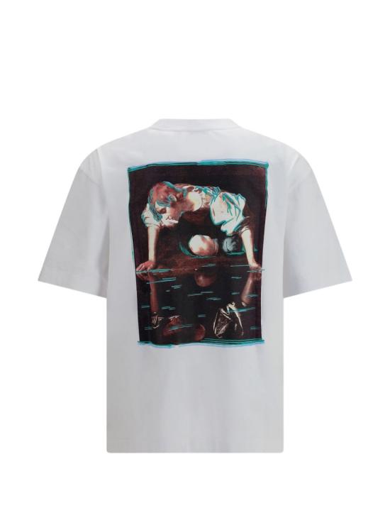 26FW 오프화이트 반팔 티셔츠 OMAA120F26JER01210 100 White - OFF WHITE