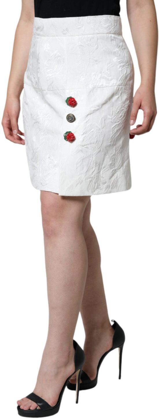 26FW 돌체앤가바나 숏 스커트 9536013533470 WHITE - DOLCE & GABBANA