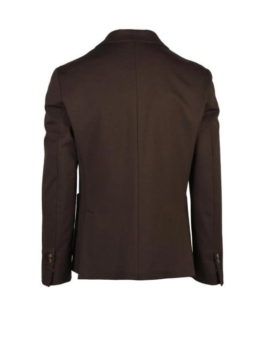 25FW HAVANA & CO 수트 자켓 브라운 컬러의 슬림핏 무지 비스코스 혼방 블레이저 - HAVANA & CO
