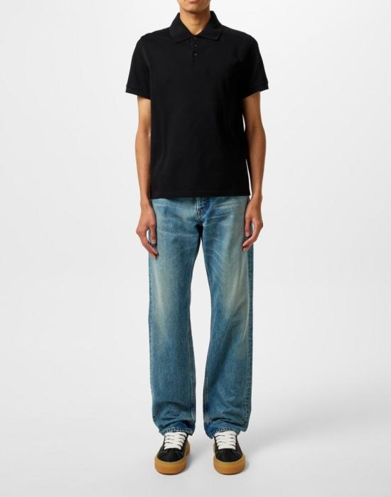 26SS 생로랑 폴로 티셔츠 554052YB20C1000 Black - SAINT LAURENT