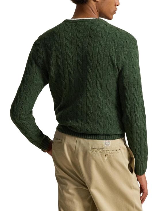 26FW 폴로 랄프로렌 케이블 니트 스웨터 710 876762 Green - POLO RALPH LAUREN
