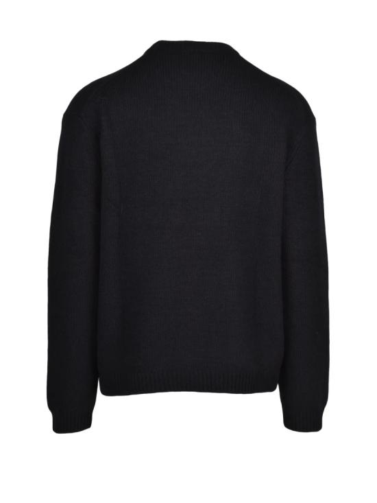 25FW 메종키츠네 니트웨어 블랙 폭스 모티브 울 혼방 크루넥 스웨터 - MAISON KITSUNE