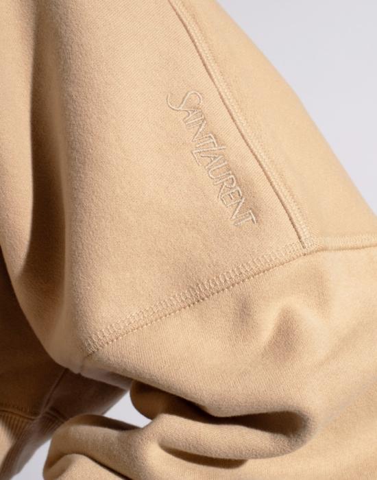 26SS 생로랑 크롭 스웨트셔츠 770879Y36SW9921 Neutrals - SAINT LAURENT