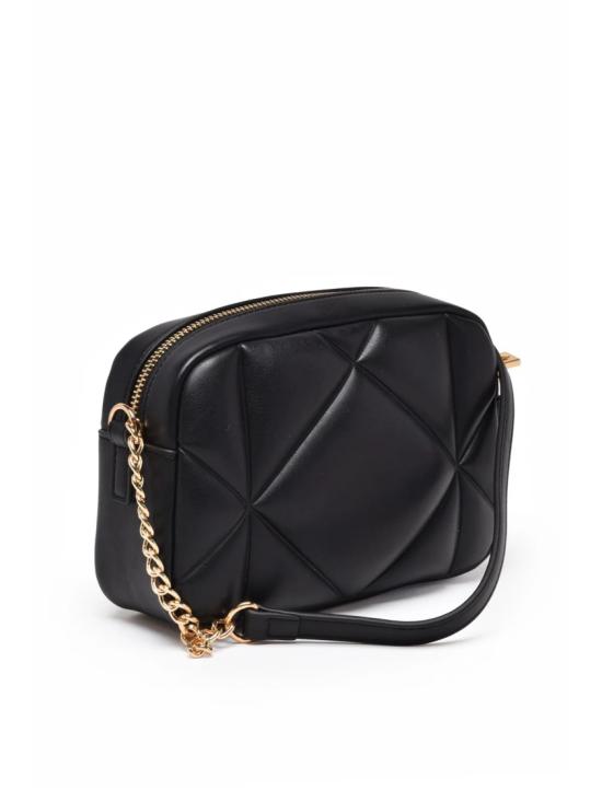25FW 모스키노 크로스백 블랙 퀼팅 폴리우레탄 - MOSCHINO
