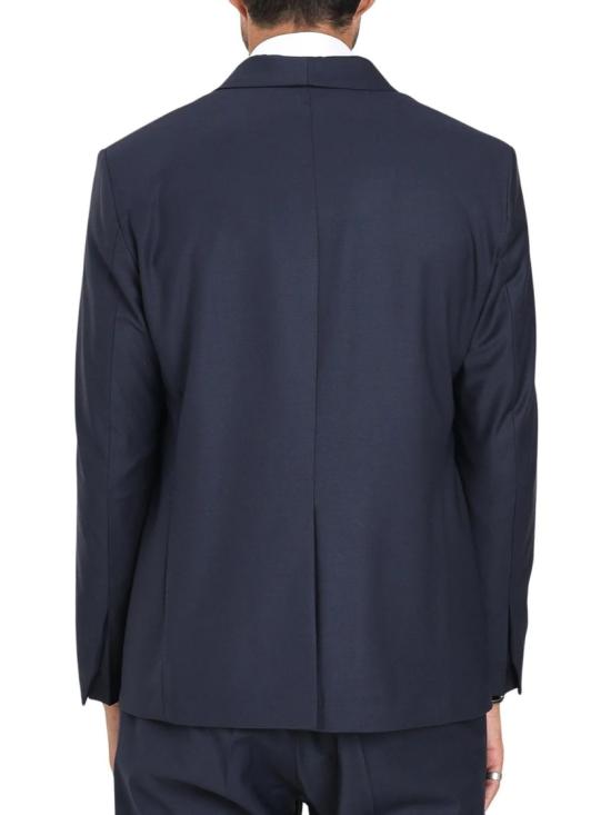 25FW I M BRIAN 수트 자켓 블루 더블 브레스트 울 블렌드 블레이저 - I M BRIAN