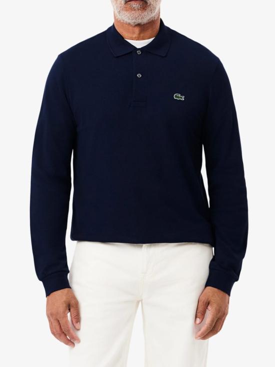  라코스테 클래식 롱슬리브 폴로 셔츠 L1312 Black - LACOSTE