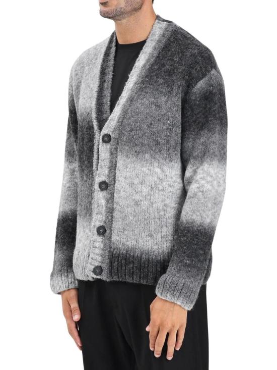 25FW I M BRIAN 니트웨어 그레이 그라데이션 브이넥 울 혼방 가디건