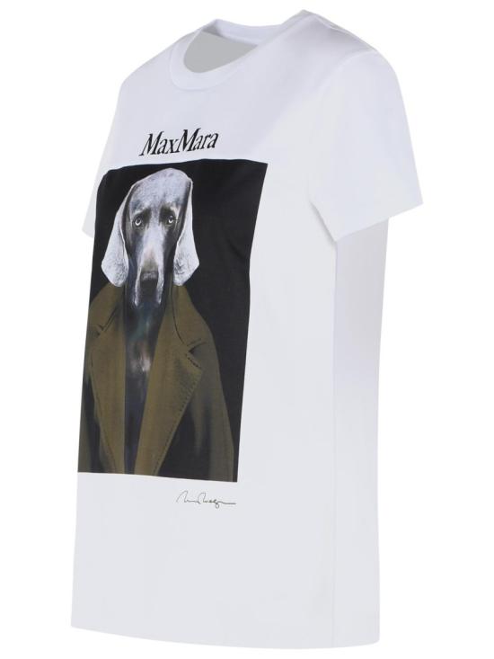 26FW 막스마라 반팔 티셔츠 2621946071 010 White - MAX MARA