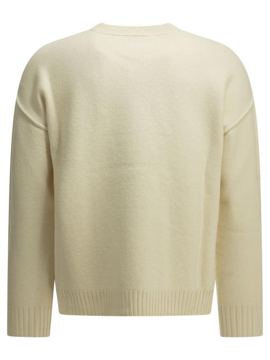 26FW 아미 빅 하트 울 크루넥 스웨터 UKS838 018151 White - AMI