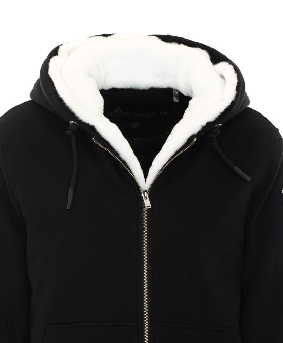 26FW 무스너클 클래식 버니 3 후드 집업 M32MS600 244 Black - MOOSE KNUCKLES