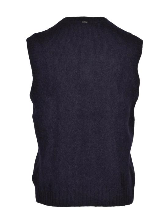 25FW 에르노 니트웨어 V넥 알파카 혼방 베스트 - HERNO