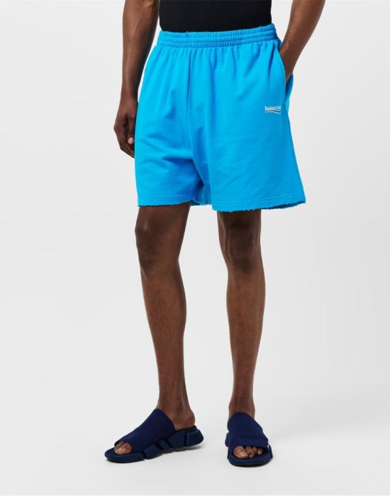 26SS 발렌시아가 숏팬츠 676137TNVG64760 Blue - BALENCIAGA