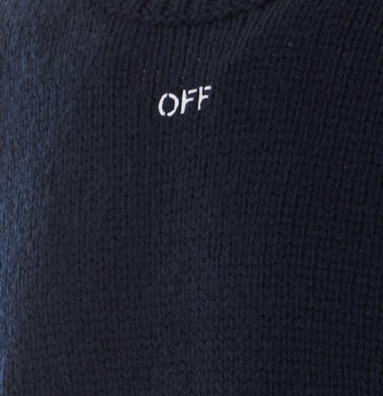 26FW 오프화이트 스웨터 OMHE212F26KNI001 411 BLUE - OFF WHITE