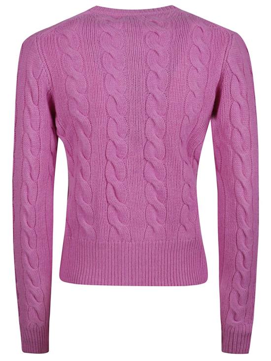 26FW 폴로 랄프로렌 로고 자수 크루넥 가디건 211972104510 Pink - POLO RALPH LAUREN