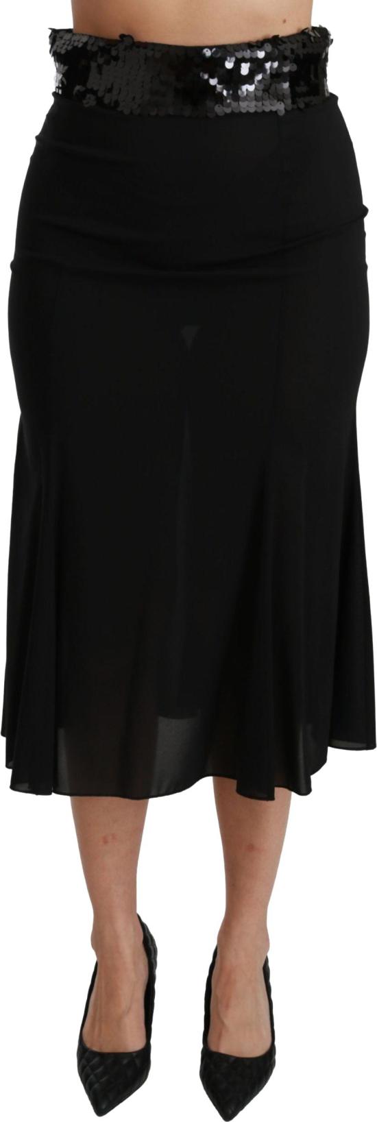 26FW 돌체앤가바나 미디 스커트 9069608567070 BLACK