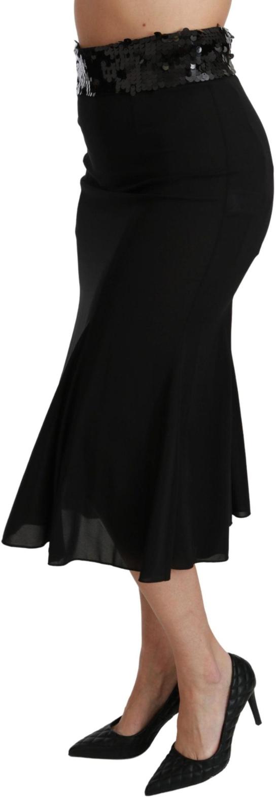 26FW 돌체앤가바나 미디 스커트 9069608567070 BLACK - DOLCE & GABBANA
