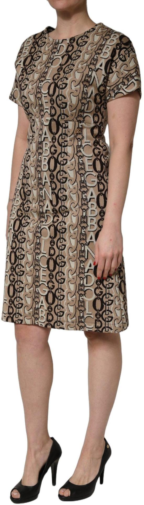26FW 돌체앤가바나 미디 원피스 50801664786718 BROWN - DOLCE & GABBANA