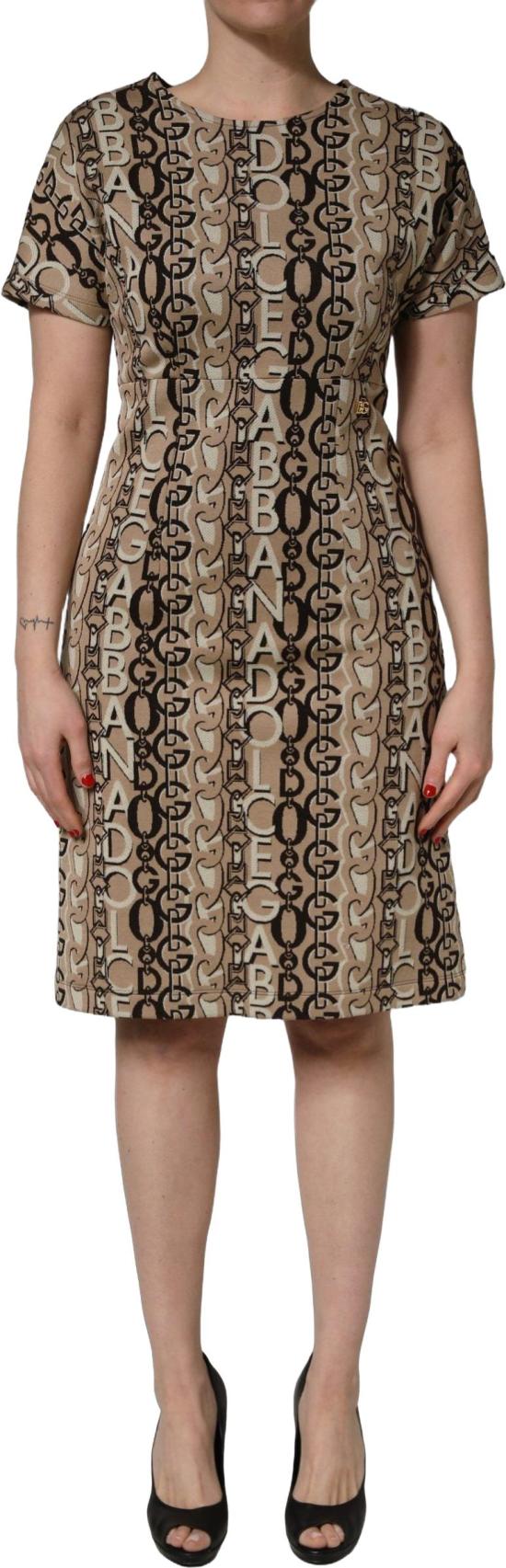 26FW 돌체앤가바나 미디 원피스 50801664786718 BROWN