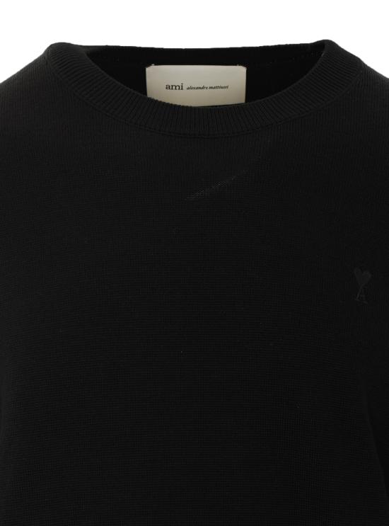 26FW 아미 알렉산드르 마티우시 스웨터 HKS826 0010180 BLACK - AMI ALEXANDRE MATIUSSI