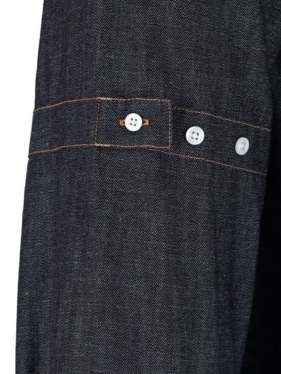 26FW 톰브라운 데님 암밴드 셔츠 MWL435S F1105415 Blue - THOM BROWNE