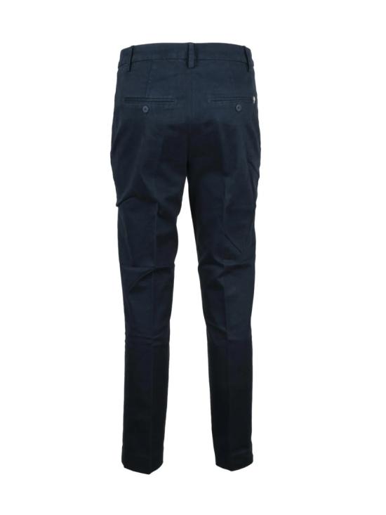 25FW 돈답 스트레이트 팬츠 블루 카르멘 슬림핏 스트레치 코튼 - DONDUP