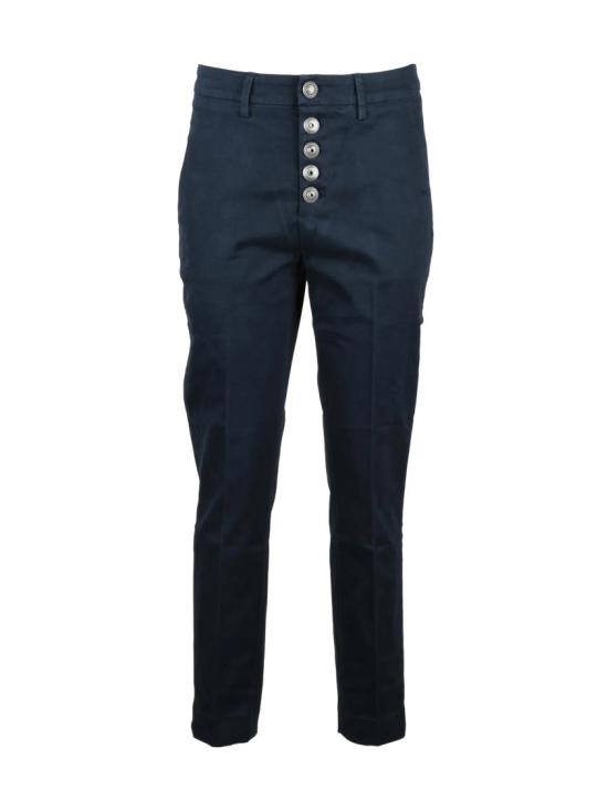 25FW 돈답 스트레이트 팬츠 블루 카르멘 슬림핏 스트레치 코튼