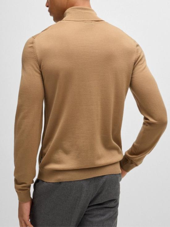 26FW 휴고보스 버진 울 터틀넥 스웨터 50468262260 Brown - HUGO BOSS