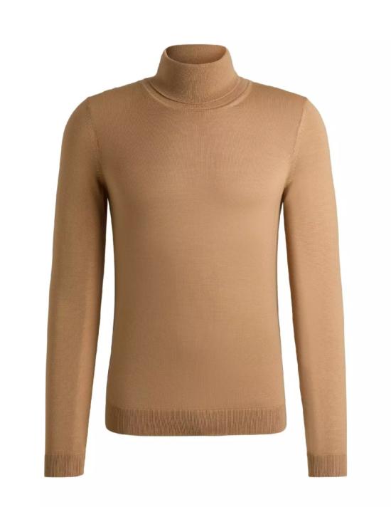 26FW 휴고보스 버진 울 터틀넥 스웨터 50468262260 Brown