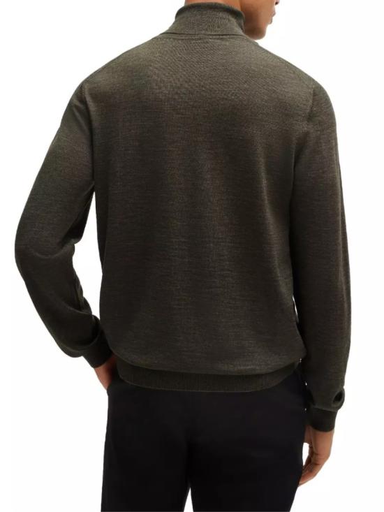26FW 휴고보스 버진 울 터틀넥 스웨터 50468262378 Green - HUGO BOSS
