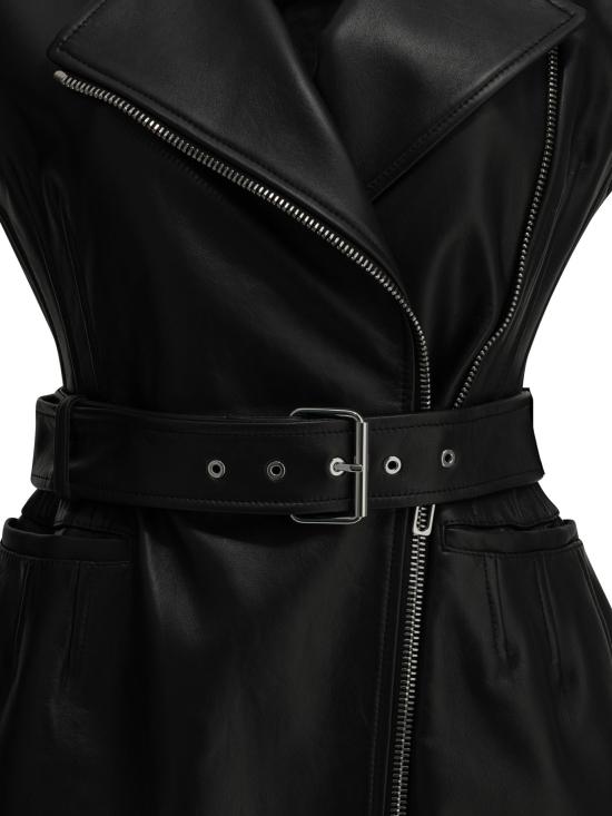 26FW 스포트막스 가죽 자켓 2622446031600SPXFAVELLA002 BLACK - SPORTMAX