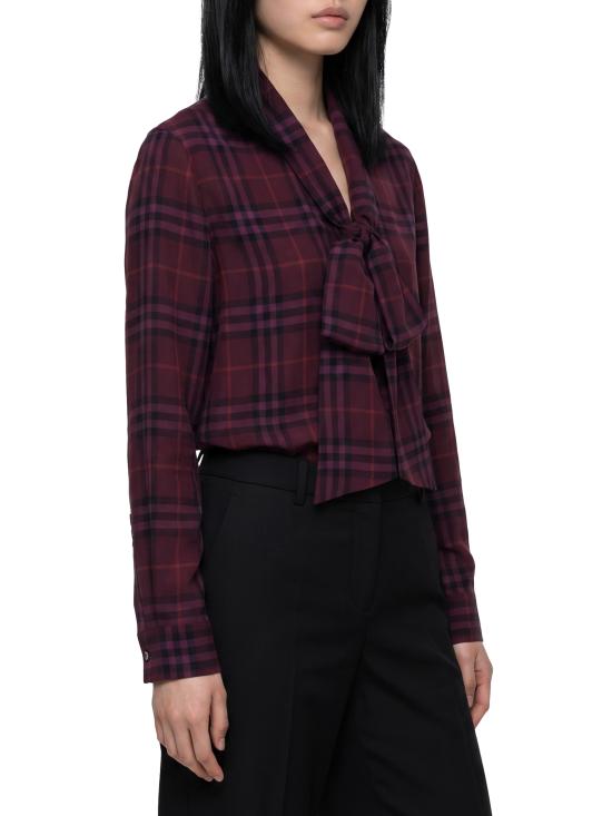 26FW 버버리 블라우스 8132545 C6645 PURPLE - BURBERRY