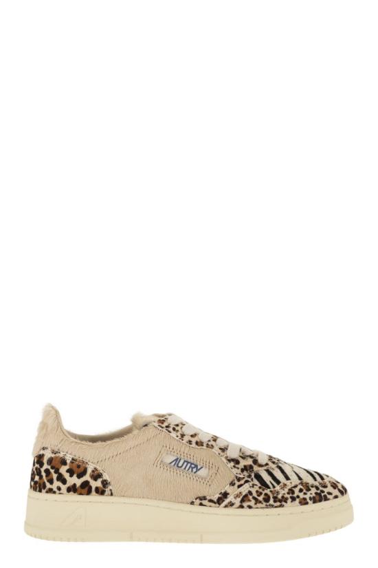 26FW 오트리 메달리스트 로우 레더 스니커즈 AULWJA02 BEIGE