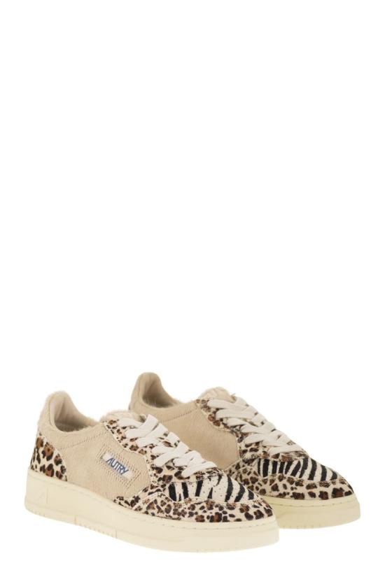 26FW 오트리 메달리스트 로우 레더 스니커즈 AULWJA02 BEIGE - AUTRY