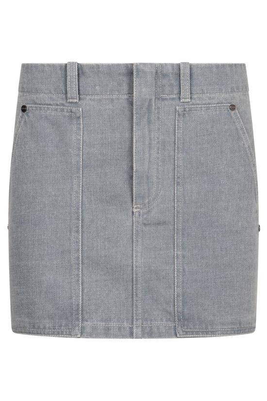  펜디 데님 데님 스커트 FLQ594ASMBF1RX3 Denim